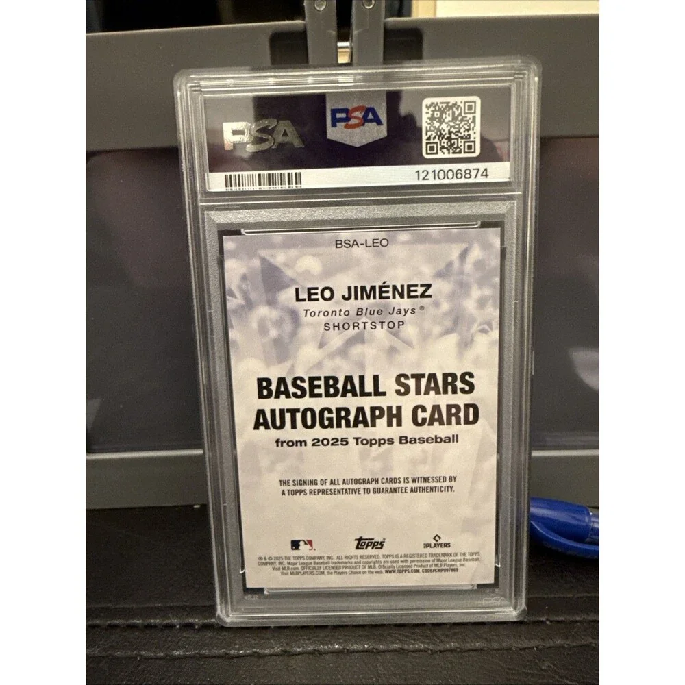 2025 Topps Baseball Stars Autographs Leo Jimenez #BSALEO PSA 10 🔥🔥